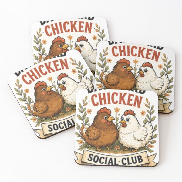 Item preview, Backyard Chicken Social Club - Vintage Style designed and sold by GUINewAlex.