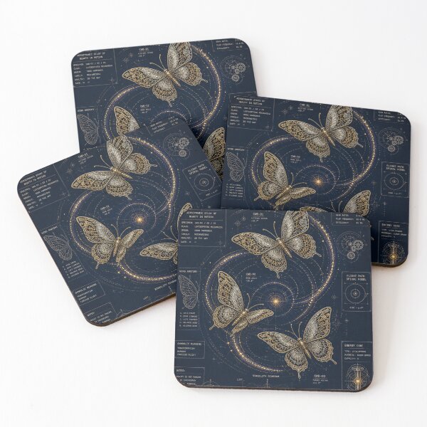 Item preview, Clockwork Butterflies: Steampunk Fantasy Blueprint Art designed and sold by InnerwayStudio.