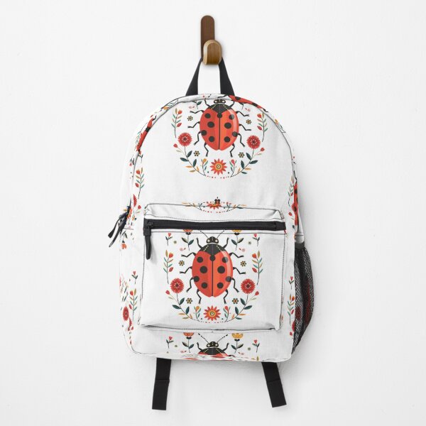 Item preview, Scandinavian Folk Art, Ladybug With Flowers designed and sold by xiao xuans.