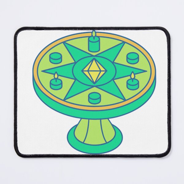Item preview, mystical tarot table with candles and crystals designed and sold by Senglaopattern.