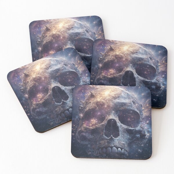 Item preview,  One Hundred Billion Skeleton Rock Gods Alien Cosmos — Ultimate Catastrophic Art Print designed and sold by CosmicRockArt.