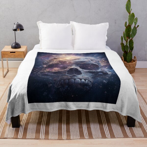 Item preview,  One Hundred Billion Skeleton Rock Gods Alien Cosmos — Ultimate Catastrophic Art Print designed and sold by CosmicRockArt.