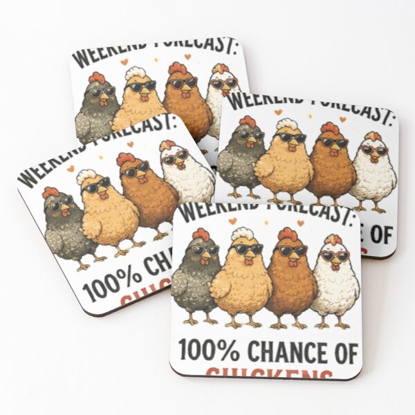 Item preview, Weekend Forecast 100% Chance of Chickens designed and sold by GUINewAlex.