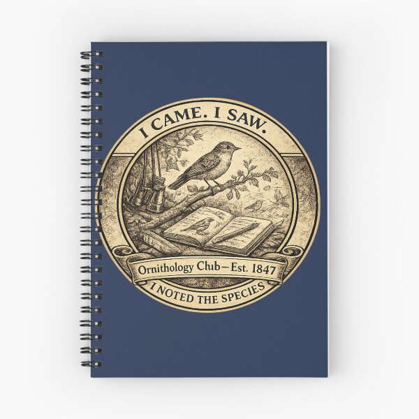 Item preview, I Came I Saw I Noted the Species Ornithology Club designed and sold by CalmCapy Co.