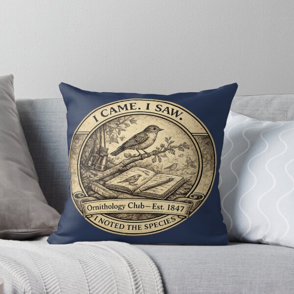 Item preview, I Came I Saw I Noted the Species Ornithology Club designed and sold by CalmCapy Co.