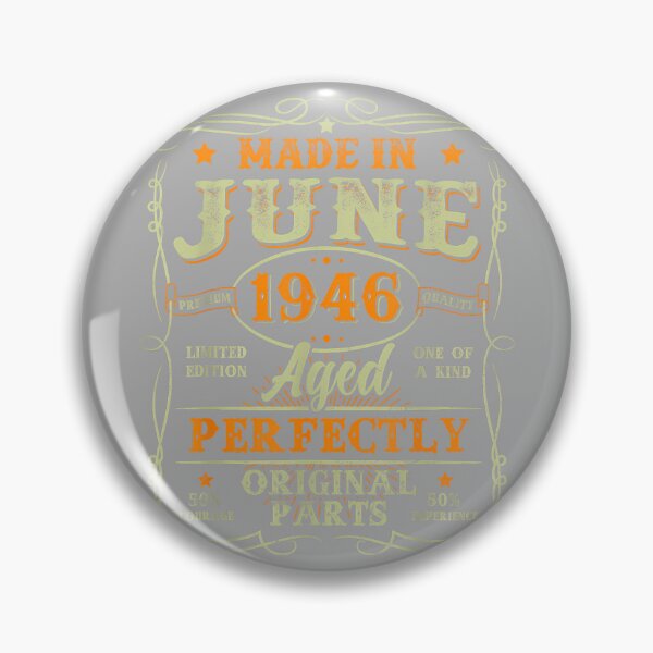 Item preview, 80 Years Old Made in June 1946 Vintage 80th Birthday Men Dad designed and sold by KathieFaugh.