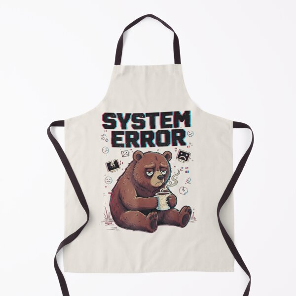 Item preview, System Error Bear Shirt – Funny Tired Bear Meme Graphic T-shirt designed and sold by ZyxDes.
