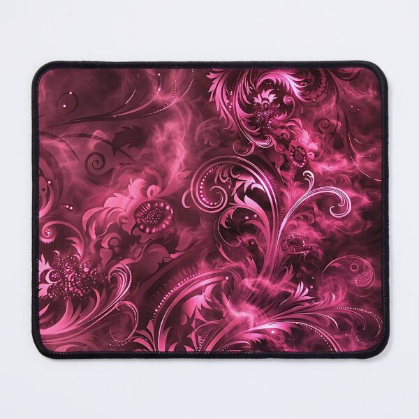 Item preview, Pink Gothic Baroque Floral Smoke Pattern designed and sold by dahliyagh.