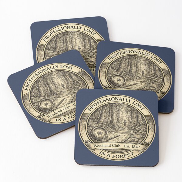 Item preview, Professionally Lost in a Forest Woodland Club Badge designed and sold by CalmCapy Co.
