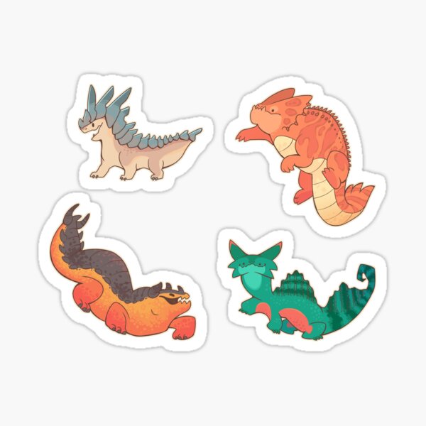 Dragons stickers Sticker for Sale by Colordrilos