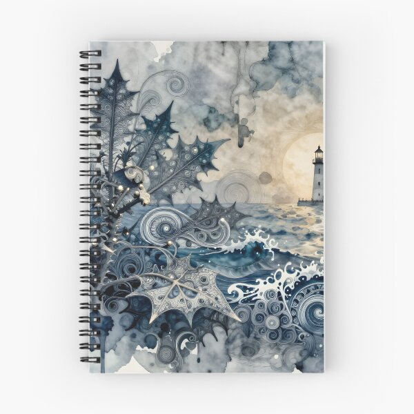 Item preview, Watercolor Seascape with Lighthouse designed and sold by sigmaartstudio.