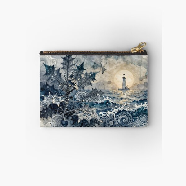Item preview, Watercolor Seascape with Lighthouse designed and sold by sigmaartstudio.