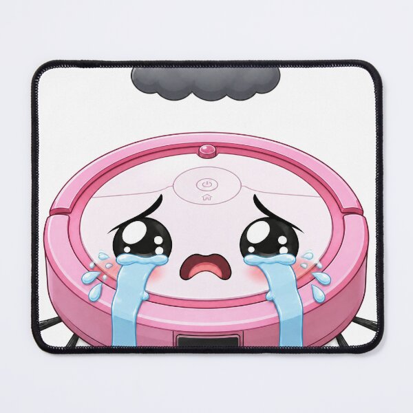 Item preview, Crying Pink Robot Vacuum Meme designed and sold by OksArtStudio.