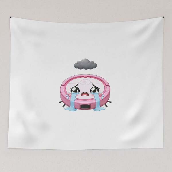 Item preview, Crying Pink Robot Vacuum Meme designed and sold by OksArtStudio.