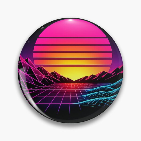 Item preview, Neon Horizon Gridwave Sunset designed and sold by slikar.