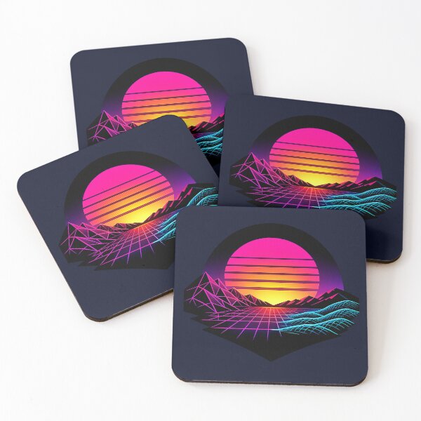 Item preview, Neon Horizon Gridwave Sunset designed and sold by slikar.