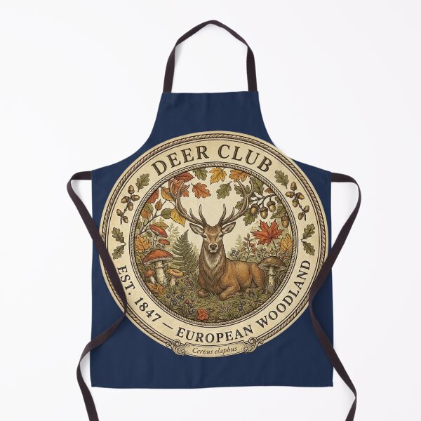 Item preview, Deer Club Vintage Badge European Woodland Art designed and sold by CalmCapy Co.