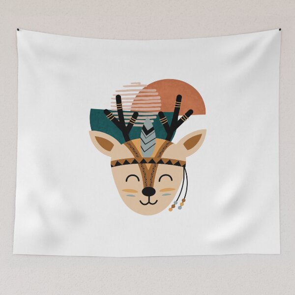 Item preview, Boho Deer Spirit designed and sold by yuki-hana.