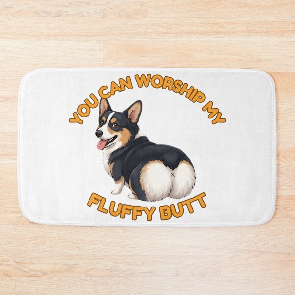 Item preview, You Can Worship My Fluffy Butt – Funny Tricolor Corgi Meme designed and sold by DailyStruggleCo.