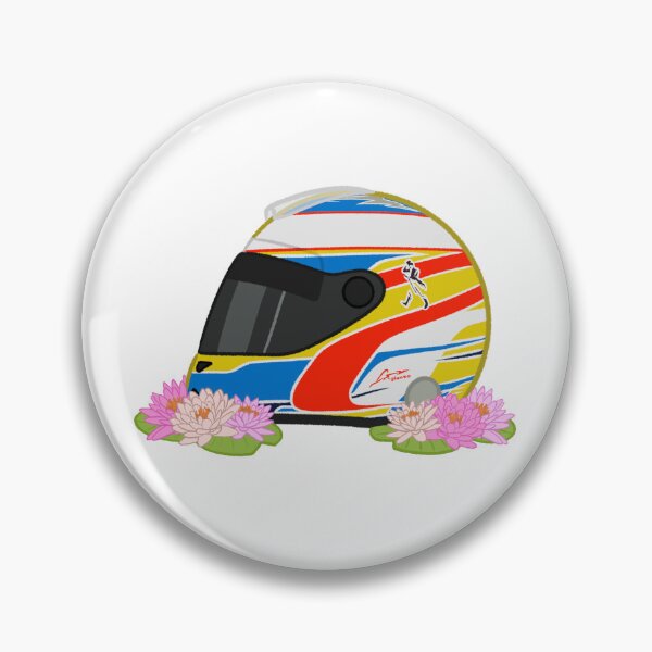 Item preview, Fernando Alonso 2015 Helmet With Flowers  designed and sold by OriDraws.