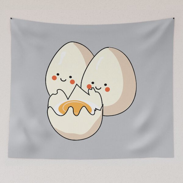 Item preview, Boiled eggs cute breakfast food designed and sold by fluffyfamcraft.