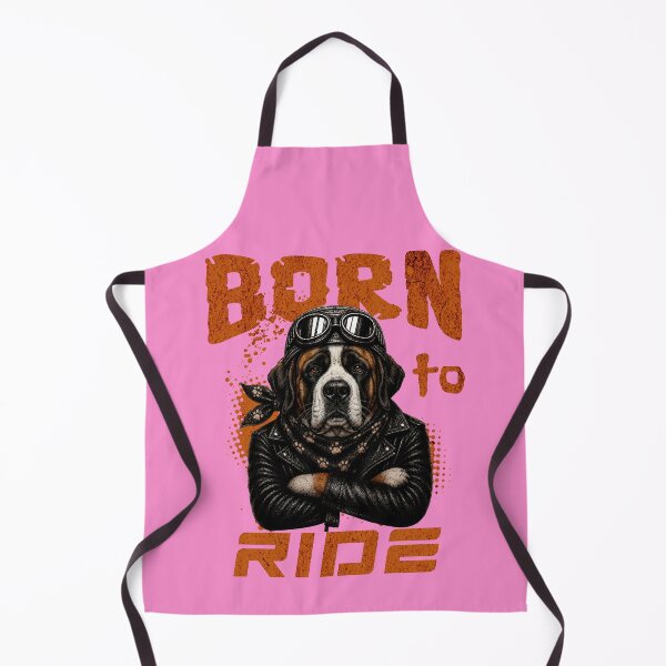 Item preview, Saint Bernard Biker Design – Born To Ride Funny Motorcycle Saint Bernard Gift designed and sold by PixelsPaws.