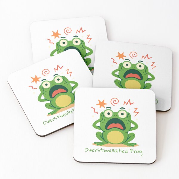 Item preview, Overstimulated Frog Funny ADHD Sensory Overload designed and sold by MyBrainToday.