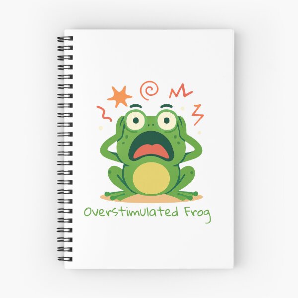 Item preview, Overstimulated Frog Funny ADHD Sensory Overload designed and sold by MyBrainToday.