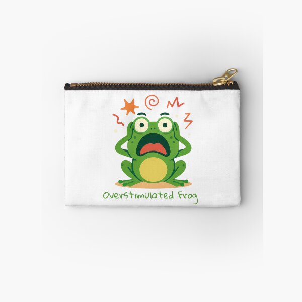 Item preview, Overstimulated Frog Funny ADHD Sensory Overload designed and sold by MyBrainToday.