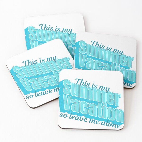Item preview, This Is My Summer Vacation So Leave Me Alone – Funny Retro Typography Tee designed and sold by DonnaRaine.