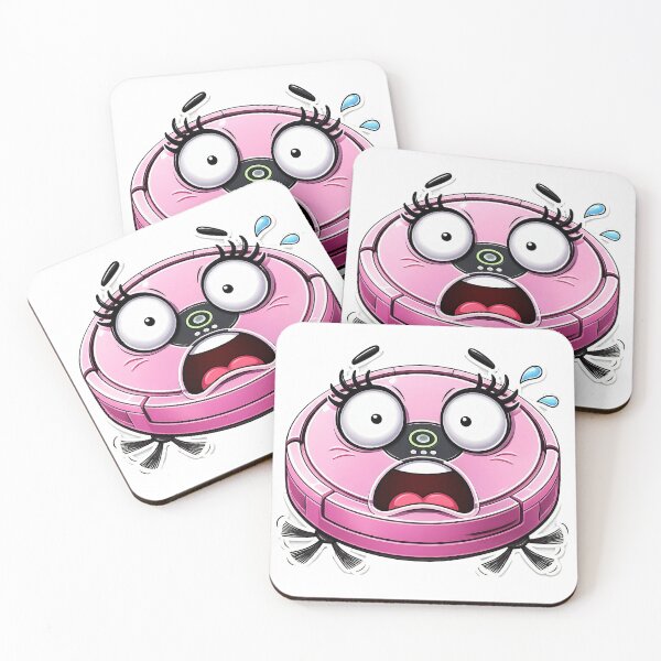 Item preview, Pink Crying Robot Vacuum designed and sold by OksArtStudio.