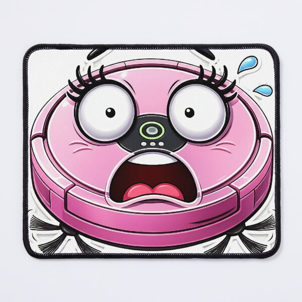 Item preview, Pink Crying Robot Vacuum designed and sold by OksArtStudio.