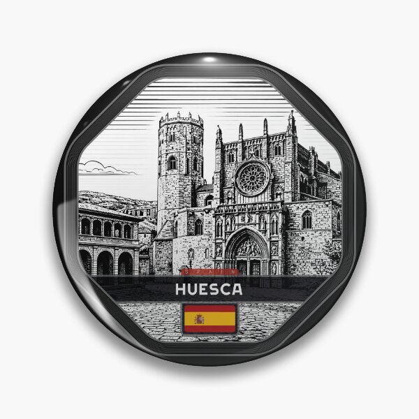 Item preview, Huesca Spain Linocut Style  designed and sold by Thistle-TShop.