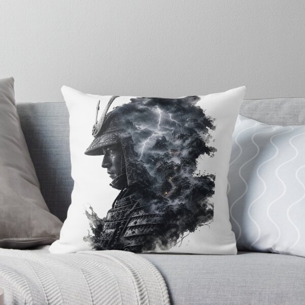 Item preview, Samurai Storm Double Exposure Art designed and sold by EasyTees4u.