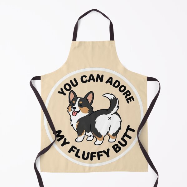 Item preview, You Can Adore My Fluffy Butt – Cute Tricolor Corgi Doodle designed and sold by DailyStruggleCo.