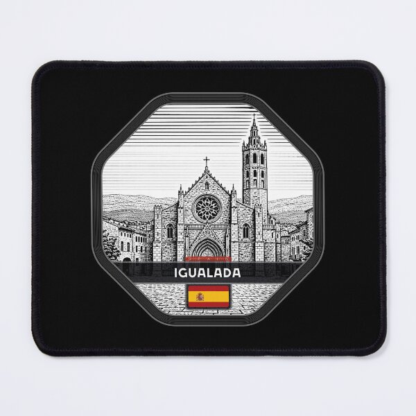 Item preview, Igualada Spain Linocut Style  designed and sold by Thistle-TShop.