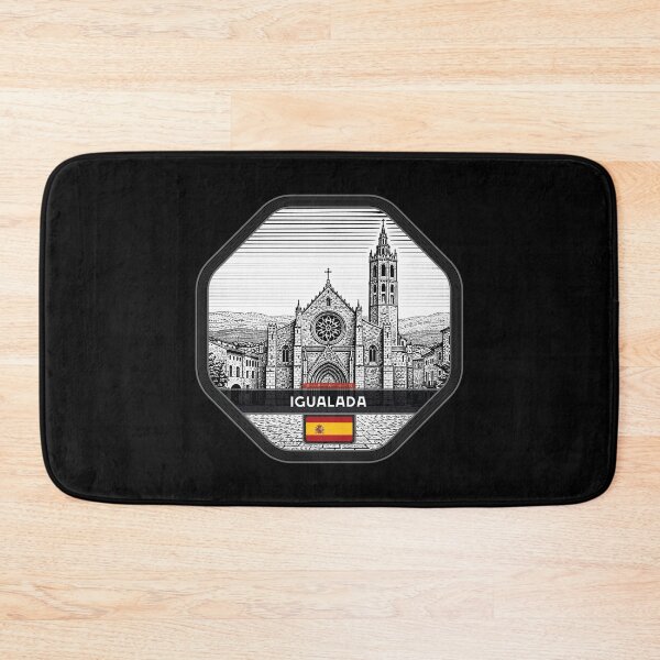 Item preview, Igualada Spain Linocut Style  designed and sold by Thistle-TShop.