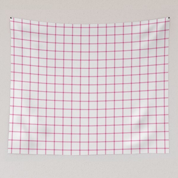 Item preview, White And Hot Pink Mini Gingham Pattern designed and sold by pattern-archive.