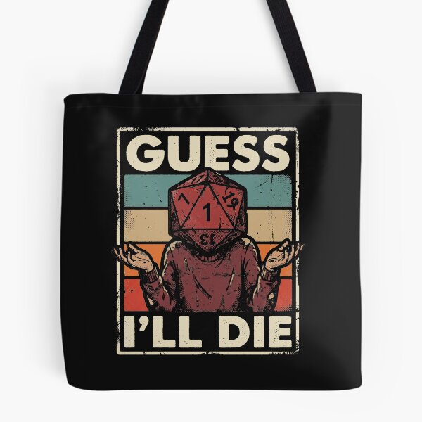 Item preview, Guess I'll Die Critical Fail D20 Dice Retro Sunset Humor designed and sold by AdyKurniawan.