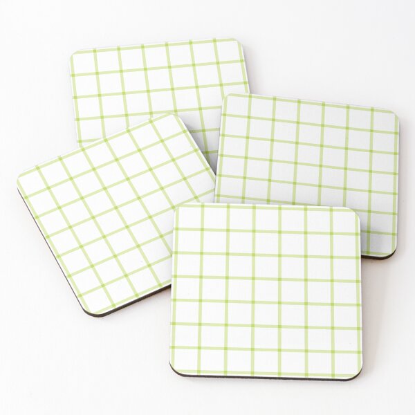 Item preview, White And Lime Mini Gingham Pattern designed and sold by pattern-archive.