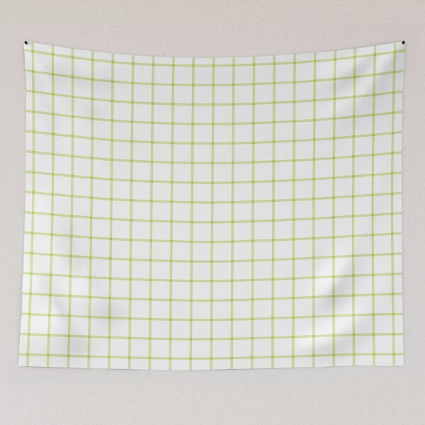 Item preview, White And Lime Mini Gingham Pattern designed and sold by pattern-archive.