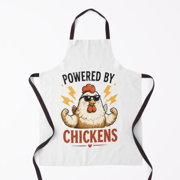 Item preview, Powered by Chickens - Funny Strong Rooster designed and sold by GUINewAlex.