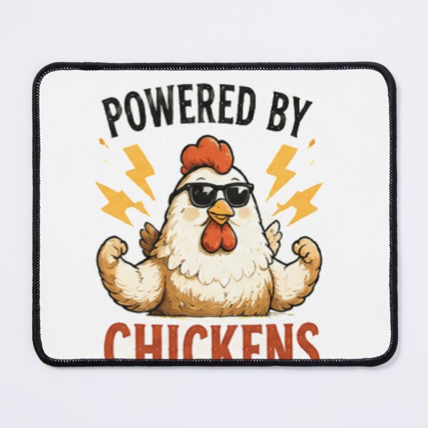 Item preview, Powered by Chickens - Funny Strong Rooster designed and sold by GUINewAlex.