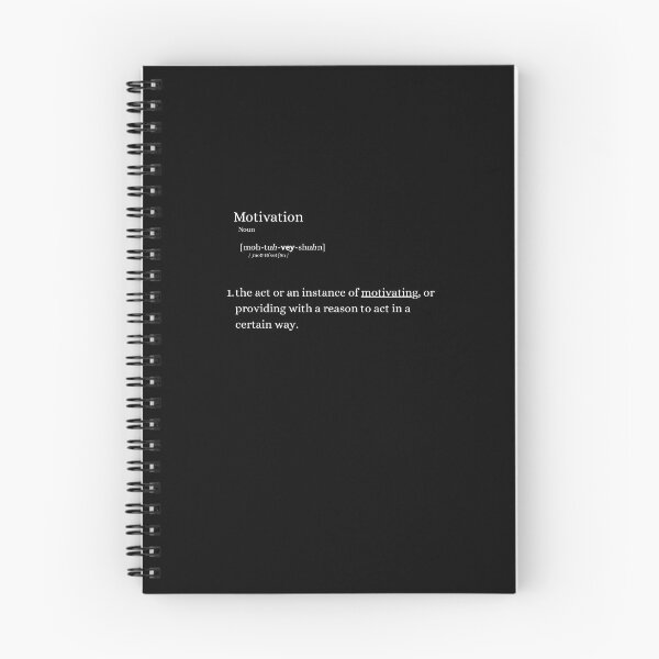 Artikelvorschau, Bedeutung von Motivation im Wörterbuch entworfen und verkauft von PotateyPrints.