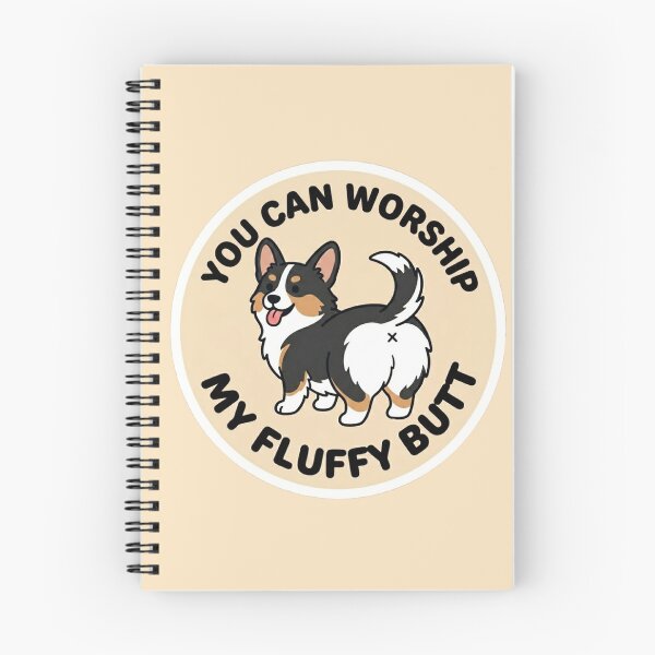 Item preview, You Can Worship My Fluffy Butt – Cute Tricolor Corgi Doodle designed and sold by DailyStruggleCo.