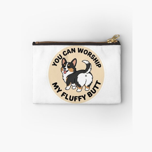 Item preview, You Can Worship My Fluffy Butt – Cute Tricolor Corgi Doodle designed and sold by DailyStruggleCo.