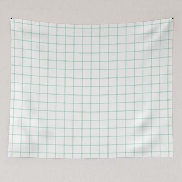 Item preview, White And Mint Mini Gingham Pattern designed and sold by pattern-archive.