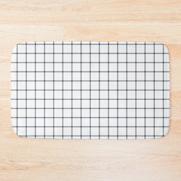 Item preview, White And Navy Mini Gingham Pattern designed and sold by pattern-archive.