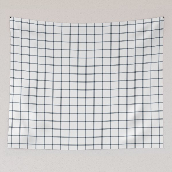 Item preview, White And Navy Mini Gingham Pattern designed and sold by pattern-archive.