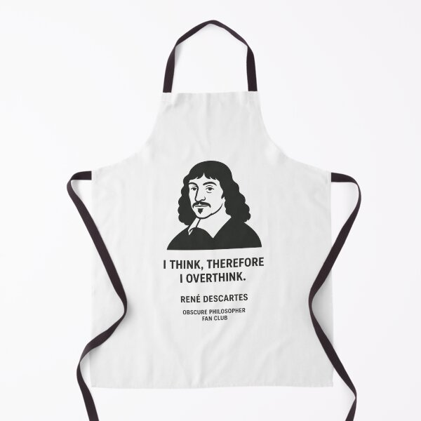 Item preview, René Descartes — I Think, Therefore I Overthink | Obscure Philosopher Fan Club designed and sold by Grand Illusions.